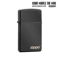 Bật Lửa Zippo Slim Ebony 28123ZL - Bật Lửa Nhỏ Chống Gió Chính Hãng với Logo Zippo - Hàng Nhập Khẩu Mỹ