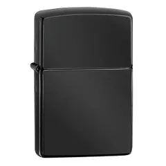 Bật Lửa Zippo Ebony 24756ZL - Bật Lửa Chính Hãng Vỏ Đồng Thau Màu Đen Khắc Logo Zippo, Quà Tặng Nam Tính, Kháng Gió Tốt