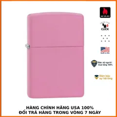 Bật Lửa Zippo 238 - Màu Hồng Matte Sang Trọng, Bảo Hành Trọn Đời và Có Thể Khắc Tên, Logo Tùy Chọn