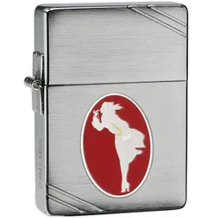 Bật Lửa Zippo 28729 Windy Girl - Phiên Bản Giới Hạn 2013, Chống Gió, Gốc Cạnh Vuông, Kỷ Niệm Sưu Tầm 35,000 Chiếc Trên Toàn Thế Giới
