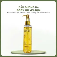 Dầu Dưỡng Thể Body Oil 4% BHA - Cấp Ẩm, Săn Chắc Da, Thấm Nhanh, Phù Hợp Với Da Khô, Sần, Tăng Độ Đàn Hồi