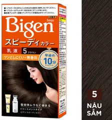 Nhuộm Tóc Bigen Số 5 Đen Ngả Nâu – lên màu chuẩn, bám màu lâu