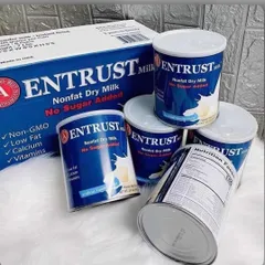 Sữa Bột Không Đường Entrust Milk 400g - Thức Uống Dinh Dưỡng Kiểm Soát Đường Huyết Cho Người Tiểu Đường, Hương Vị Thơm Ngon, Dễ Uống