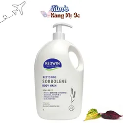 Sữa Tắm Dưỡng Ẩm Redwin 1L - Sữa Tắm Dịu Nhẹ Cho Da Nhạy Cảm, Sử Dụng Tắm Ướt & Tắm Khô, Phù Hợp Với Mọi Loại Da