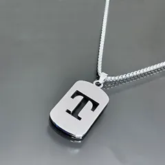 Dây Chuyền Titan Thời Trang Chữ C - Vòng Cổ Độc Đáo 26 Ký Tự, Dây Dài 60cm, Không Gỉ, Phong Cách Unisex
