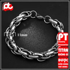 Lắc Tay Titan Cao Cấp Nam - Phong Cách Thời Trang Mạnh Mẽ, Bền Bỉ, Chống Gỉ Sét, Phụ Kiện Đẳng Cấp Cho Phái Mạnh