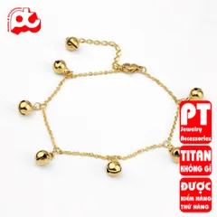 Lắc tay nữ titan cao cấp thời trang trangsucpt không đen giá rẻ PTLTNT03 400602
