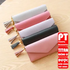 Ví nữ dài tua rua+trái tim VD69 400664