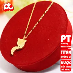 Dây chuyền nữ titan cao cấp thời trang trangsucpt không đen giá rẻ PTDCNT52 400851