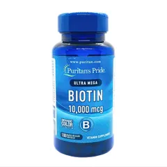 Viên uống Biotin 10000mcg Puritan's Pride - Hỗ trợ ngăn rụng tóc, kích thích mọc tóc và chăm sóc da, móng chắc khỏe - 100 viên Mỹ