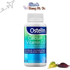 Viên Uống Ostelin Canxi & Vitamin D3 130 Viên - Hỗ Trợ Phụ Nữ Mang Thai, Trẻ Em, Người Cao Tuổi Bổ Sung Canxi Chắc Khỏe Xương Răng