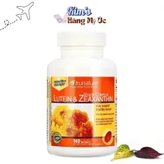 Viên Uống Bổ Mắt Trunature Vision Complex Lutein & Zeaxanthin 140 Viên - Hỗ Trợ Thị Lực, Bảo Vệ Mắt Khỏi Ánh Sáng Xanh & Tia UV
