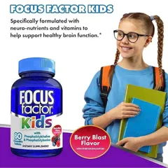 Kẹo Nhai Focus Factor Cho Trẻ Em 150 Viên - Bổ Não, Tăng Cường Trí Nhớ và Tập Trung - Vitamin Thiết Yếu Từ Thiên Nhiên