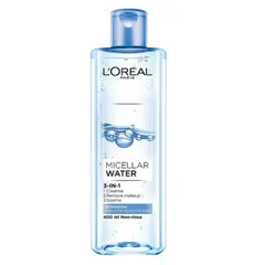 Nước tẩy trang giúp làm sạch sâu, loại bỏ bụi bẩn và lớp trang điểm 3-in-1 L'Oreal Paris Micellar Water 400ml