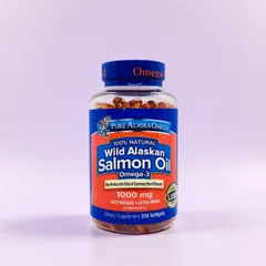 Pure Alaska Omega-3 Wild Alaskan Salmon Oil 1000mg 210 Viên | Dầu Cá Hồi Tự Nhiên | Hỗ Trợ Tim Mạch, Não Bộ & Mắt | Chính Hãng