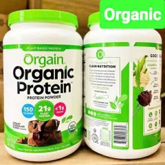 Bột Đạm Hữu Cơ Orgain Organic Protein 920g Vị Socola - Thực Phẩm Dinh Dưỡng Cho Người Tập Gym, Ăn Chay, Tăng Cường Sức Khỏe