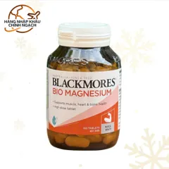 Viên uống Blackmores Bio Magnesium 100 viên - Hỗ trợ cơ bắp, tim mạch và hệ thần kinh, hàng nhập khẩu Úc chính ngạch