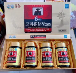 Cao Hồng Sâm Hàn Quốc Gold 6 Năm Tuổi Cô Đặc Hộp 4 Lọ x 250g - Giải Pháp Tăng Cường Sức Khỏe, Bổ Dưỡng Tự Nhiên