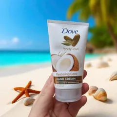 Kem Dưỡng Da Tay Dove Dầu Dừa & Sữa Hạnh Nhân 75ml - Giúp Ngăn Khô Rát, Dưỡng Ẩm & Làm Mềm Da Tự Nhiên