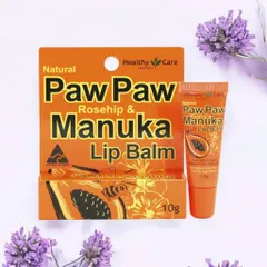 Son Dưỡng Healthy Care 10g – Công Thức 3 Trong 1 Với Paw Paw, Rosehip, Manuka Phù Hợp Mọi Loại Môi