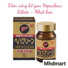 Viên uống bổ gan Hepaclean Ribeto - Giải độc gan, hỗ trợ chức năng gan, chiết xuất nghệ và gan lợn thủy phân, 60 viên