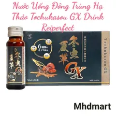 Nước Uống Đông Trùng Hạ Thảo Tochukasou GX Reiperfect - Hỗ Trợ Sức Khỏe, Tăng Cường Miễn Dịch (Hộp 10 Chai x 50ml)