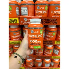 Viên Uống Tinh Chất Nghệ QUNOL Turmeric 1500mg - Hỗ Trợ Làm Đẹp, Giảm Cân, Chống Oxy Hóa - 220 Viên của Mỹ