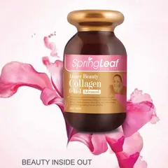 Viên uống collagen Spring Leaf Inner Beauty Collagen Plus 180 viên - Tăng cường sức khỏe da, ngăn lão hóa, làm sáng da tự nhiên