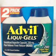 Viên giảm đau hạ sốt Advil Liqui-Gels 200mg - Giảm đau hiệu quả, hỗ trợ hạ sốt nhanh chóng, 240 viên nang lỏng từ thương hiệu Mỹ