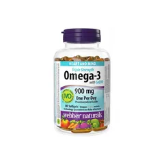 Dầu Cá Webber Naturals Omega 3 CoQ10 900mg - Hỗ Trợ Tim Mạch, Tăng Cường Sức Khỏe Tổng Thể - 80 Viên