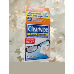 Khăn Lau Kính Clearwipe Lens Cleaner Làm Mới Mắt Kính