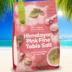 Muối hồng Himalaya xay mịn bịch 1kg dễ sử dụng
