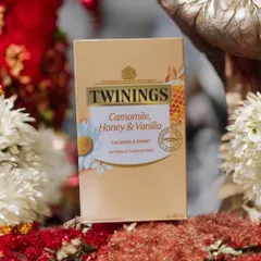 Trà Twinings Camomile Mật Ong Vani - Hộp 10 Túi Lọc Thơm Ngon, Không Caffeine, Thư Giãn Tinh Thần