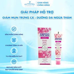 Kem Sapizo Cream 25g - Hỗ trợ cải thiện mụn trứng cá, làm mờ thâm và sẹo, dưỡng da mịn màng, chính hãng, an toàn cho làn da.