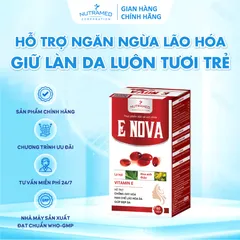 Viên uống E Nova Nutramed - Hỗ trợ ngăn ngừa lão hóa da, đẹp da, chống oxy hóa (60 viên)