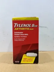 Viên Giảm Đau Hạ Sốt Tylenol 8 Giờ 650mg - Giảm Đau Viêm Khớp, Hỗ Trợ Sức Khỏe, 100 Viên