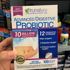 Viên Uống Hỗ Trợ Tiêu Hóa Trunature Advanced Digestive Probiotic 100 Viên - Cải Thiện Hệ Tiêu Hóa & Tăng Cường Sức Khỏe Đường Ruột
