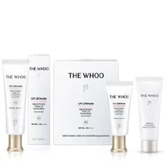 Set Kem Chống Nắng Nâng Tông Whoo UV Ultimate Brightening SPF50+ - Kem Dưỡng Da Rạng Rỡ và Bảo Vệ Toàn Diện 75ml