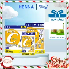 Viên Uống Ngăn Ngừa Mụn Mờ Thâm DHC Nhật Bản - Combo Vitamin C & Kẽm 30 Ngày - Giúp Da Sáng Mịn, Tóc Khỏe Mạnh