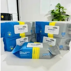 (Combo 05 gói) Khăn Ướt Lau Bếp Đa Năng Phú Đạt - Gói 80 Tờ, Tẩy Dầu Mỡ, Vệ Sinh Đa Năng, Tiện Lợi Cho Gia Đình