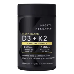 Viên Uống Vitamin D3 + K2 USA 120 Viên - Hỗ Trợ Sức Khỏe Xương, Tăng Cường Miễn Dịch và Tim Mạch, Dinh Dưỡng Thiết Yếu Hàng Ngày - Có Mã QR Chính Hãng