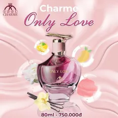 Nước Hoa Nữ Charme Only Love 80ml - Hương Ngọt Ngào Tươi Trẻ, Lãng Mạn Dành Cho Phái Đẹp, Lưu Hương Lâu Dài