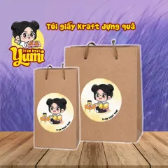 Túi Giấy Kraft Có Quai Xách Yumi - Túi Đựng Quà Thân Thiện Môi Trường - Sản Phẩm Thủ Công Tại Việt Nam