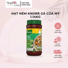 Hạt Nêm Knorr Gà Mỹ 1.14kg - Gia Vị Nấu Ăn An Toàn, Dinh Dưỡng, Vị Đậm Đà, Không Chất Hóa Học