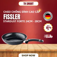 Chảo Chống Dính Fissler Stardust Forte 24cm - 28cm, Made in Germany, Lớp Phủ Siêu Bền, An Toàn Sức Khỏe, Nấu Ăn Đỉnh Cao