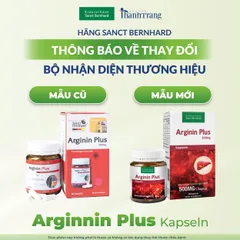 Viên uống bổ gan Arginin Plus Kapseln - Hỗ trợ chức năng gan, giảm men gan, bảo vệ sức khỏe gan - Sanct Bernhard 500mg