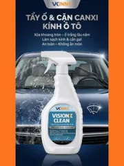 Dung dịch tẩy ố kính ô tô VisionX Clean 500ML - Giải pháp làm sạch hiệu quả cặn canxi, bụi bẩn và bảo vệ bề mặt kính, logo xe hơi