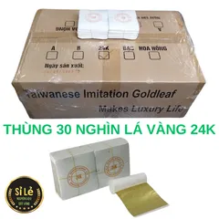 Thùng 30 Nghìn Lá Vàng 24K 9x9cm - Chất Liệu Thấm Hút, Phủ Bảo Vệ, Dán Vàng Dễ Dàng, Bộ Combo Làm Đẹp Sáng Tạo