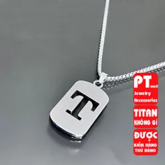 Dây chuyền titan thời trang cho nam nữ - Vòng cổ chữ cái 26 ký tự cá tính, đột phá phong cách, quà tặng độc đáo