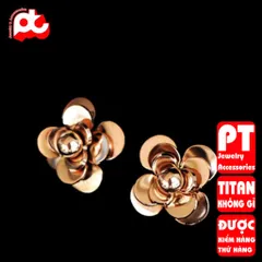 Bông Tai Nữ Titan Cao Cấp Hoa Trà - Sang Trọng, Chống Gỉ, An Toàn Cho Da - Phụ Kiện Thời Trang Phù Hợp Với Mọi Phong Cách
